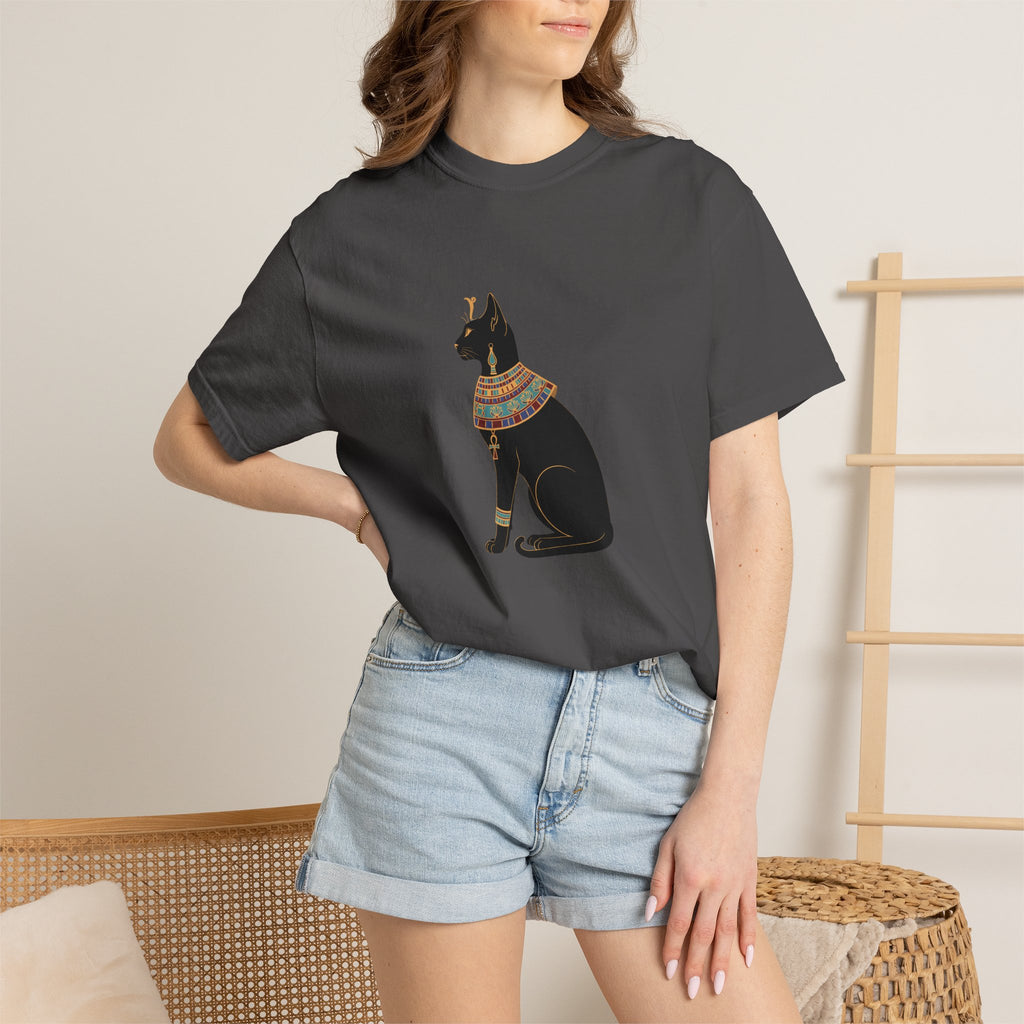 Bastet Egyptian Cat Garment-Dyed T-Shirt