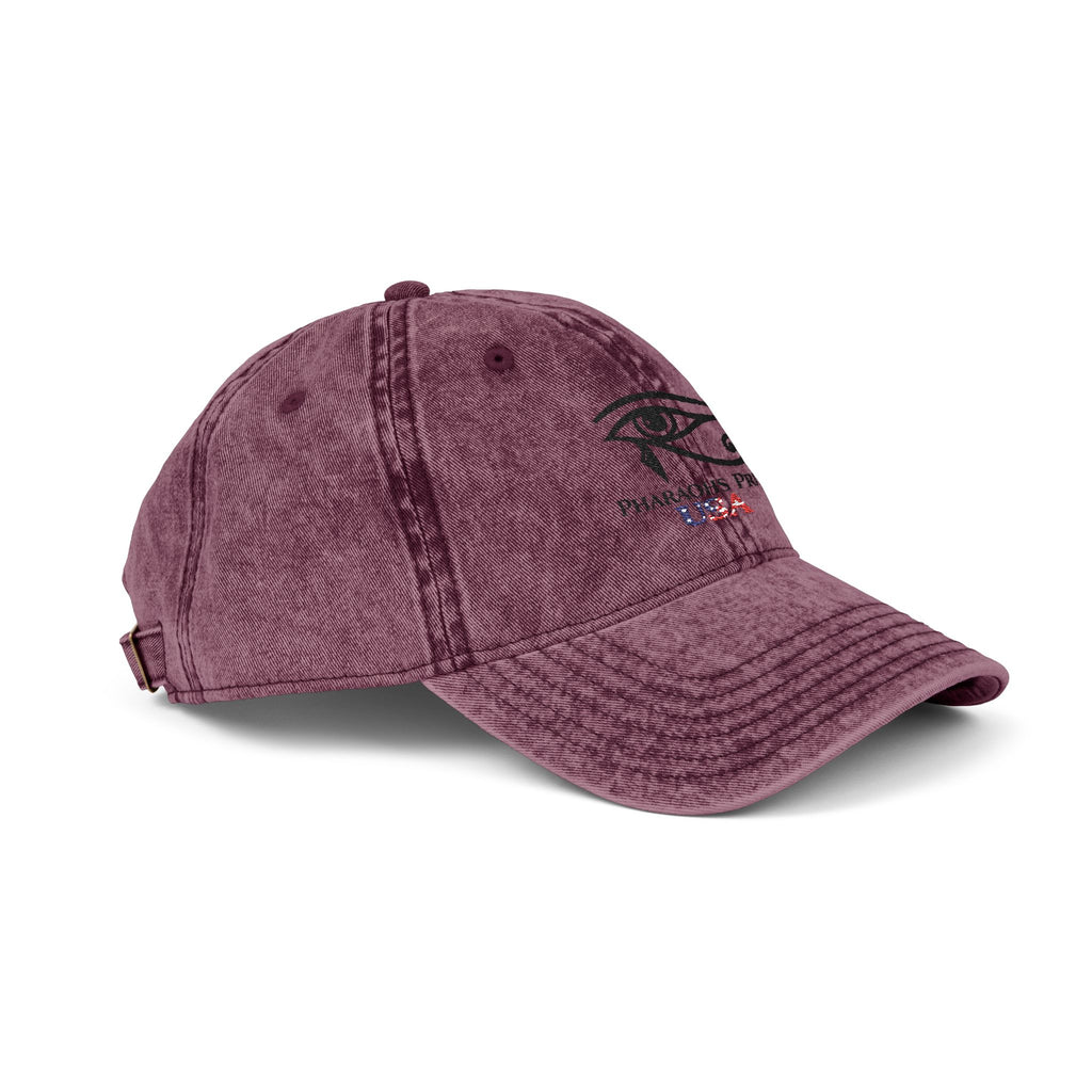 Pharaohs Pride USA Embroidered Vintage Cotton Cap