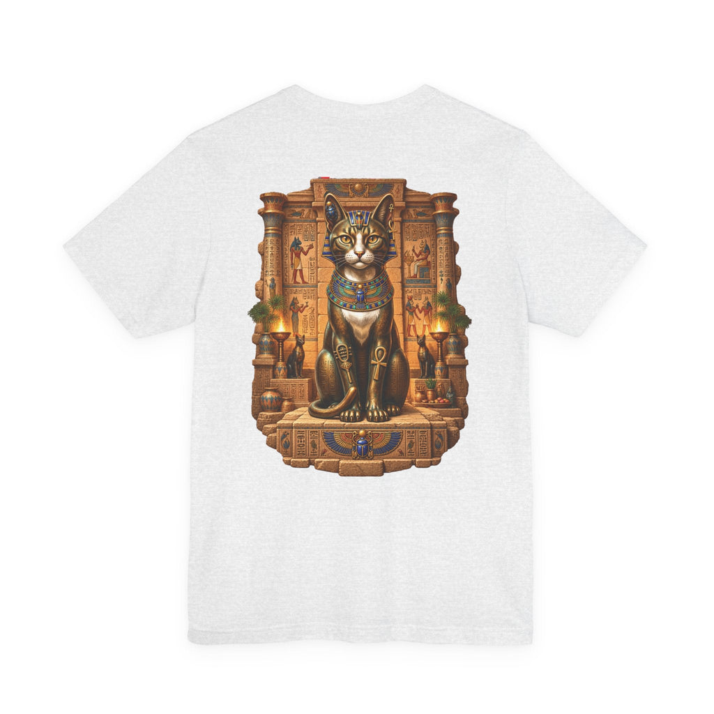 Egyptian Cat Graphic Tee — Ancient Egyptian Temple Pharaonic Cat T-Shirt Printify
