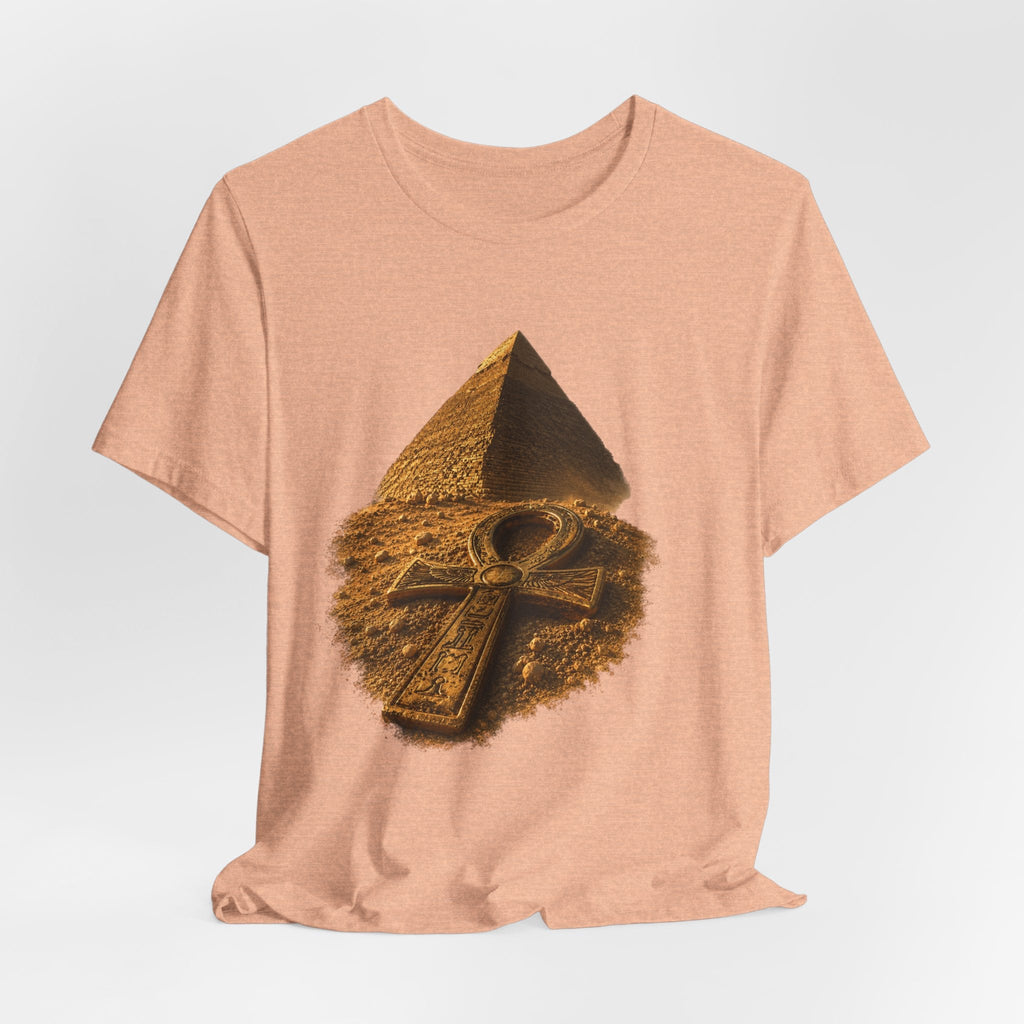 Egyptian Pyramid & Ankh T-Shirt — Ancient Egypt Graphic Tee Printify