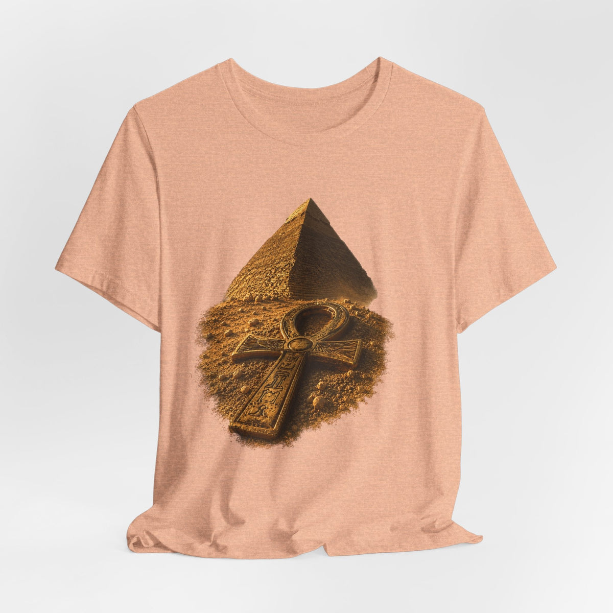Egyptian Pyramid & Ankh T-Shirt — Ancient Egypt Graphic Tee Printify