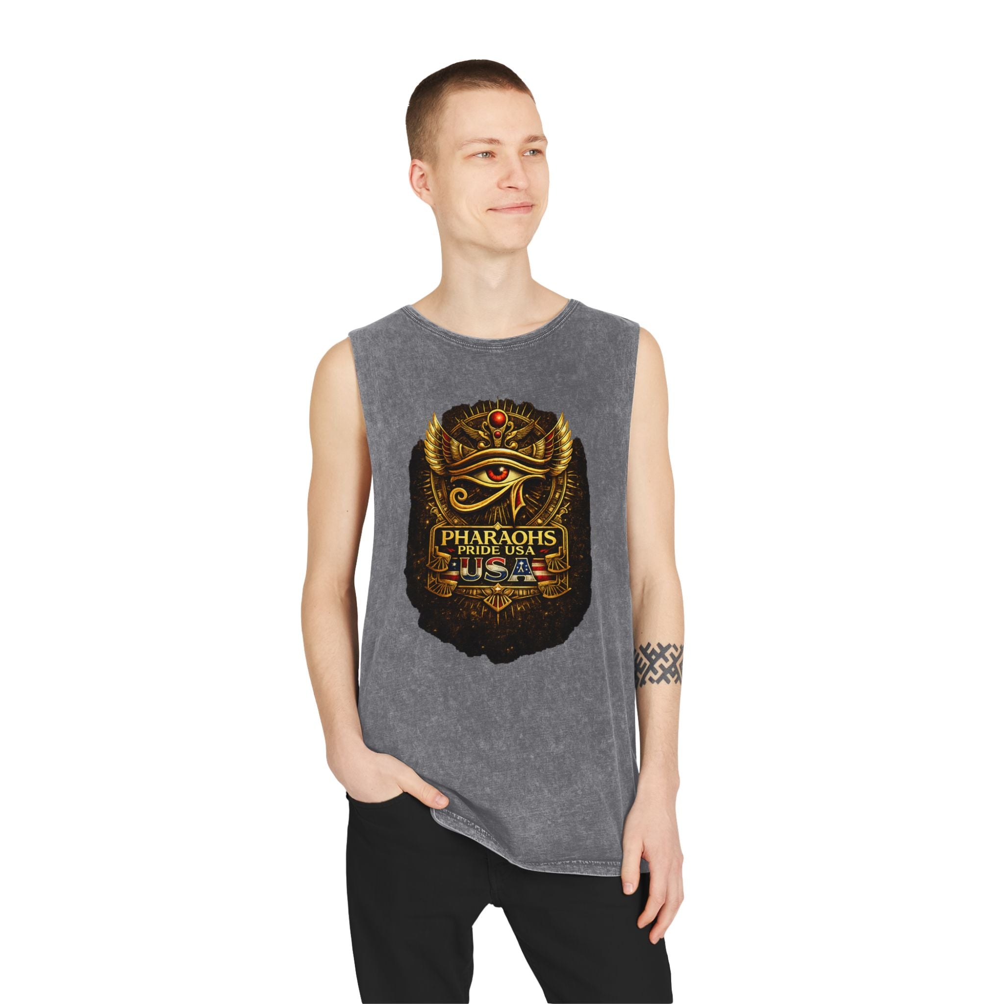 Pharaohs Pride USA Eye of Horus Tank Top – Egypt Heritage Fan Apparel
