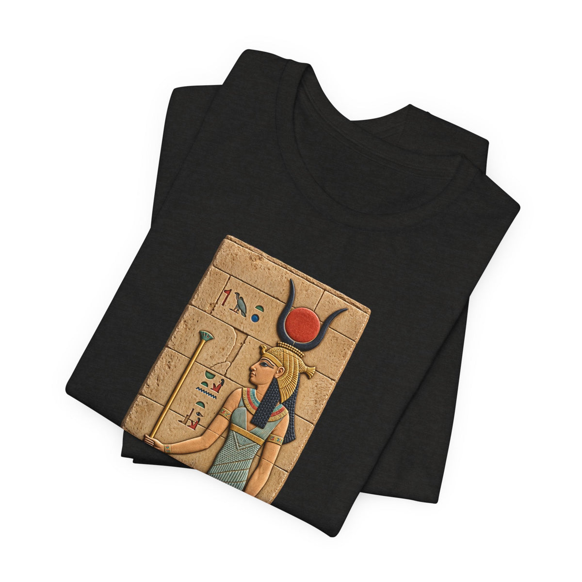 Goddess Isis T-Shirt — Ancient Egyptian Hieroglyph Art Tee Printify