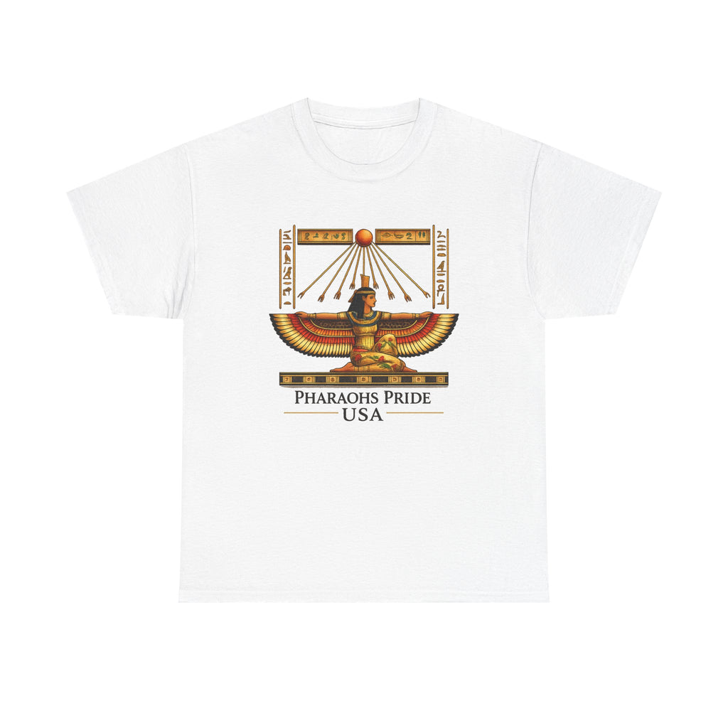 Egyptian papyrus artwork T-shirt by Pharaohs Pride USA, alternate product mockup