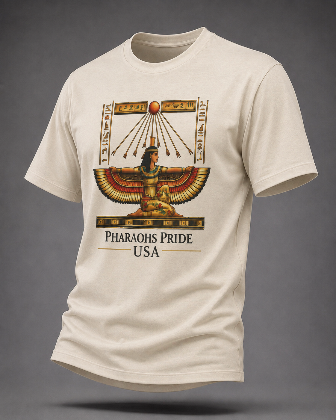 Pharaohs Pride USA Egyptian Papyrus Artwork T-Shirt