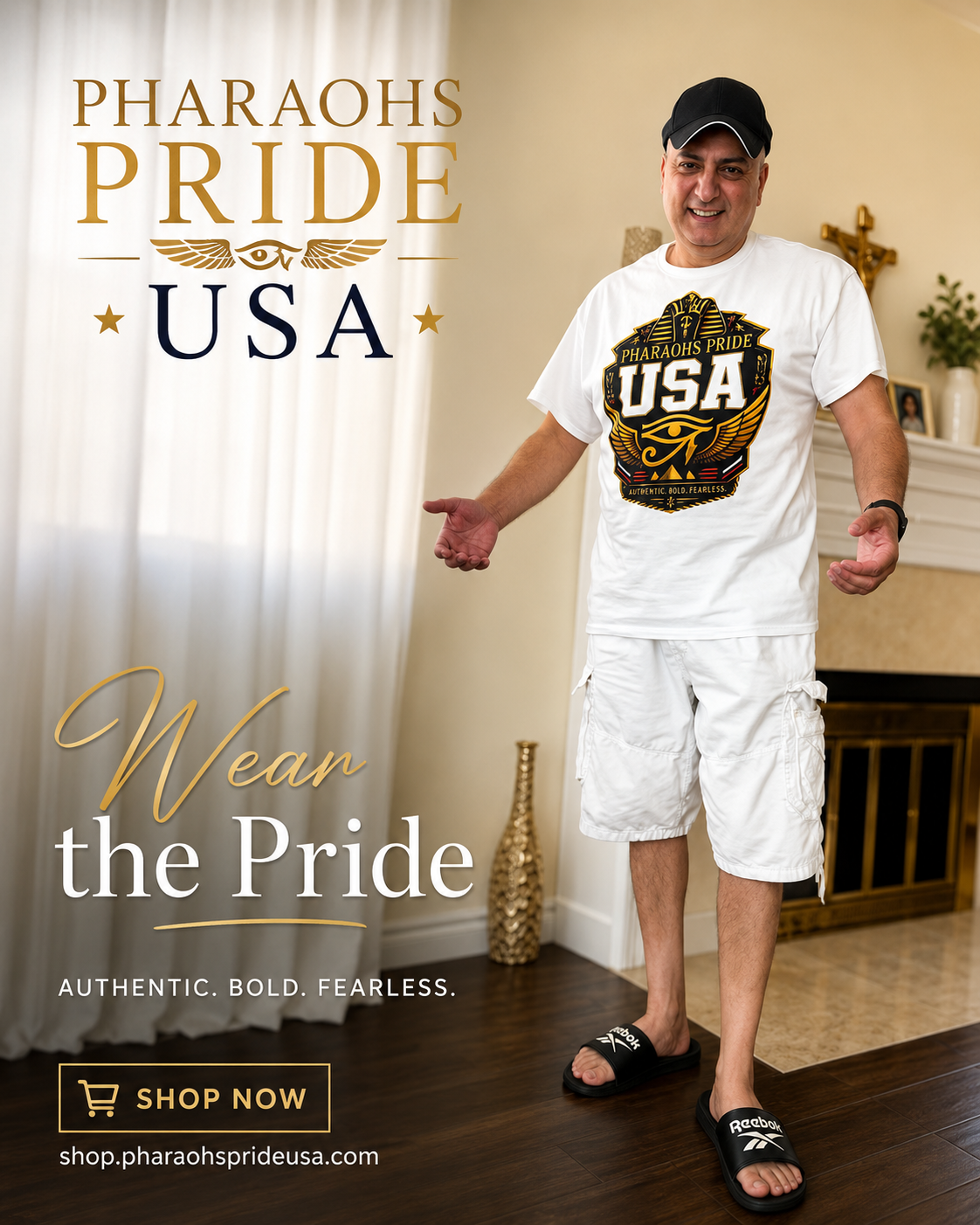 Pharaohs Pride USA Football T-Shirt for Fans