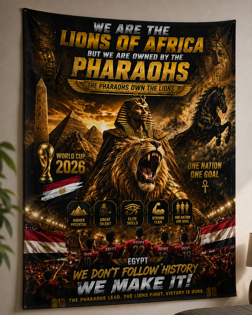 Pharaohs Pride USA Egypt Football Fan Wall Tapestry Decor product image 2