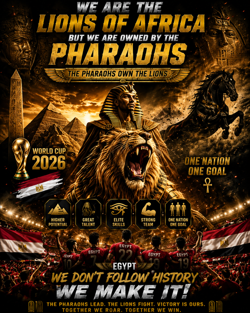 Pharaohs Pride USA Egypt football fan wall tapestry with Lions of Africa artwork for fan rooms and game-day decor