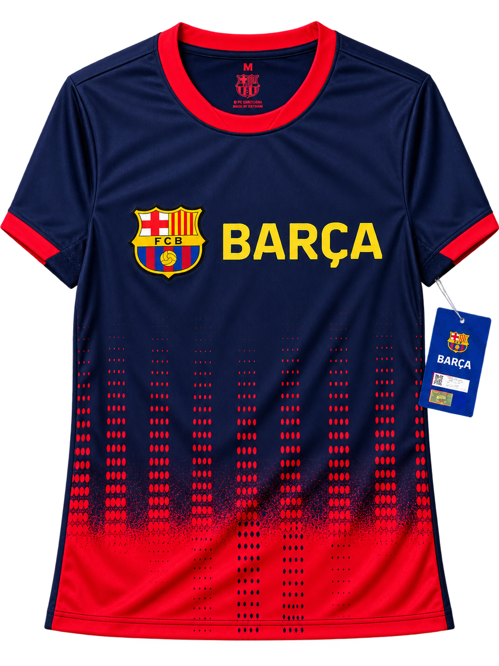 FC Barcelona Barça navy and red game day shirt front view