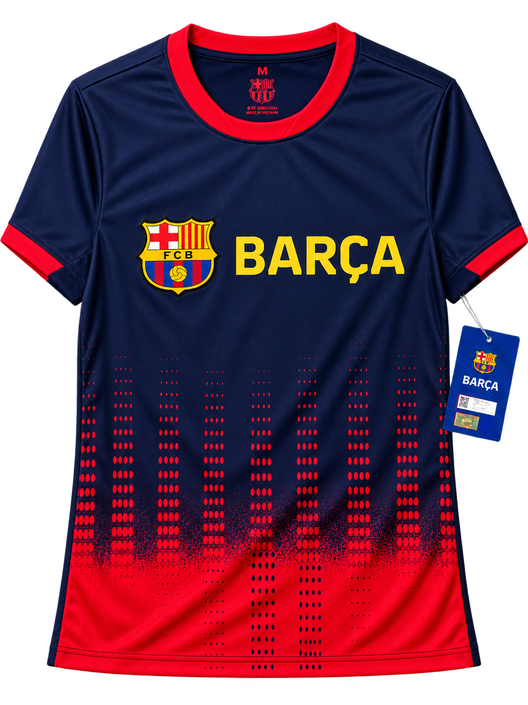 FC Barcelona Barça navy and red game day shirt front view