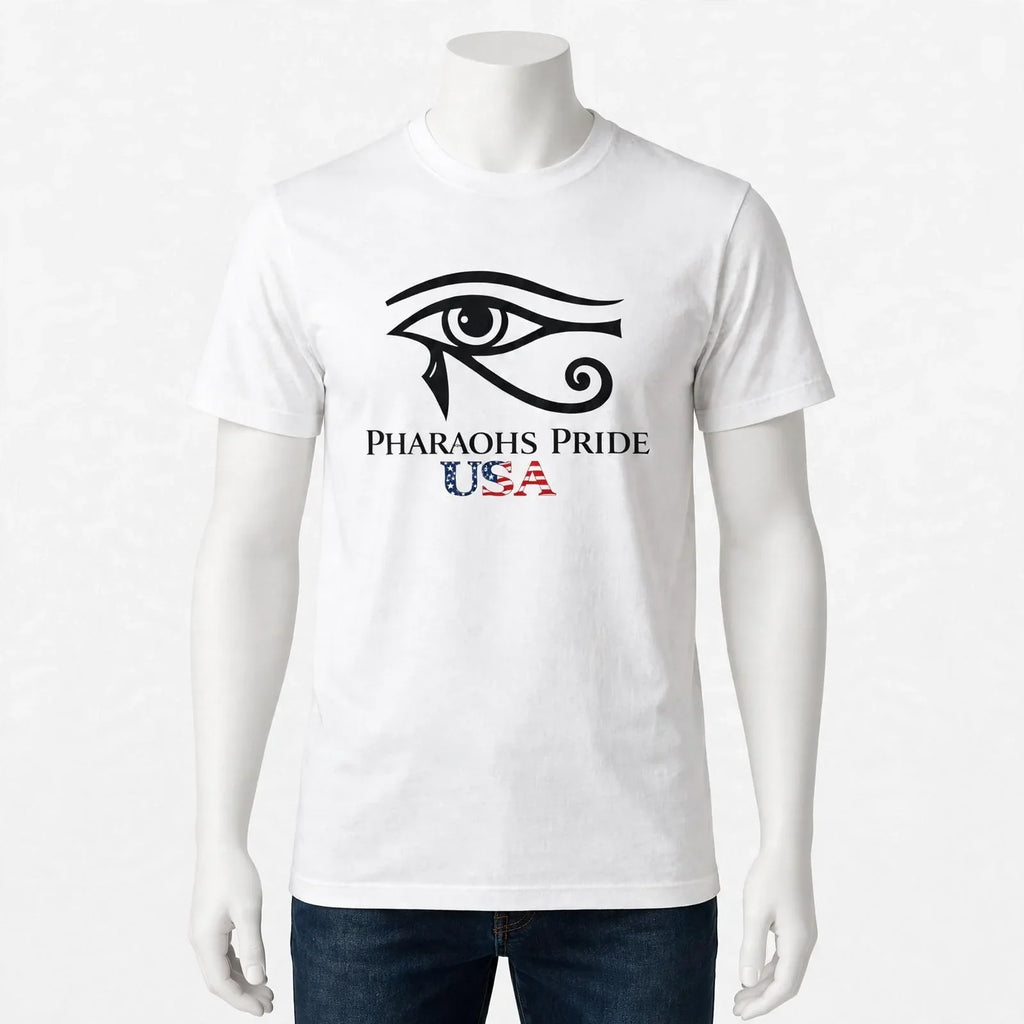 Pharaohs Pride USA garment-dyed cotton t-shirt in heavyweight soft-washed fabric with relaxed fit